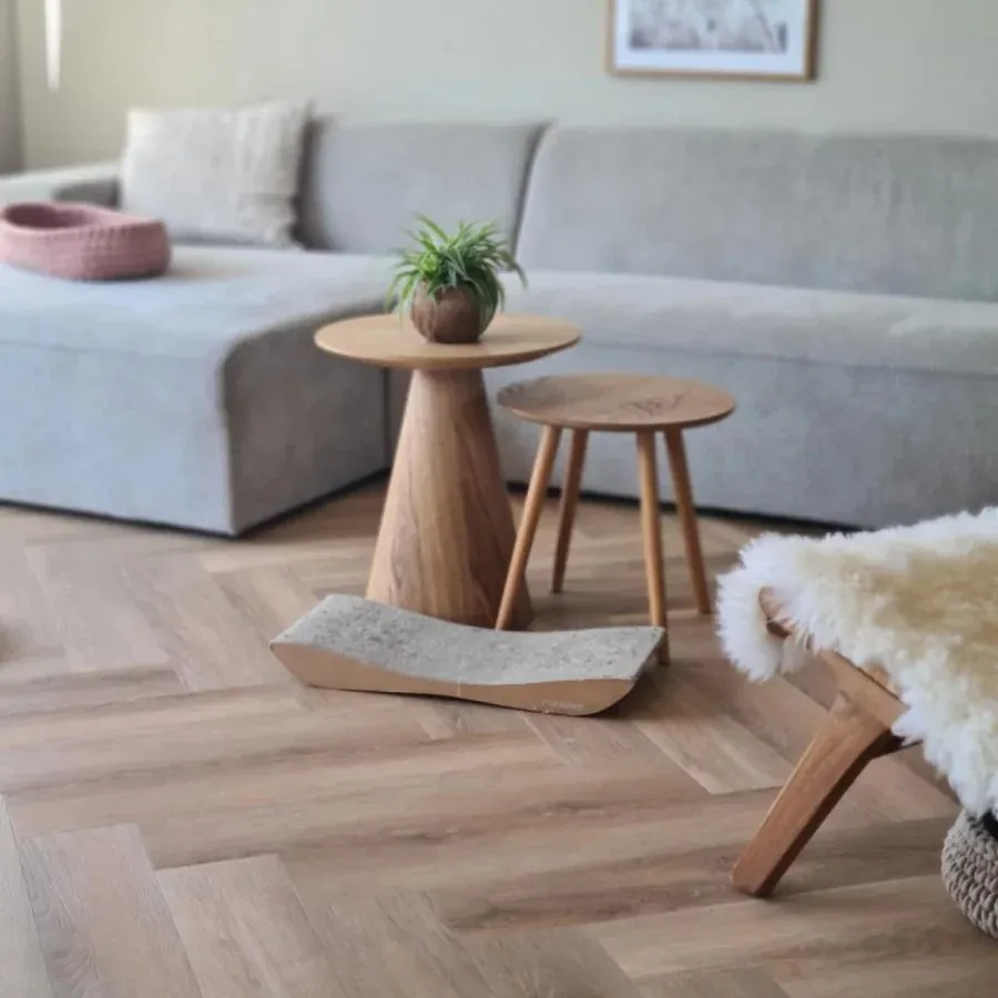 VT Wonen Herringbone Charcoal visgraat